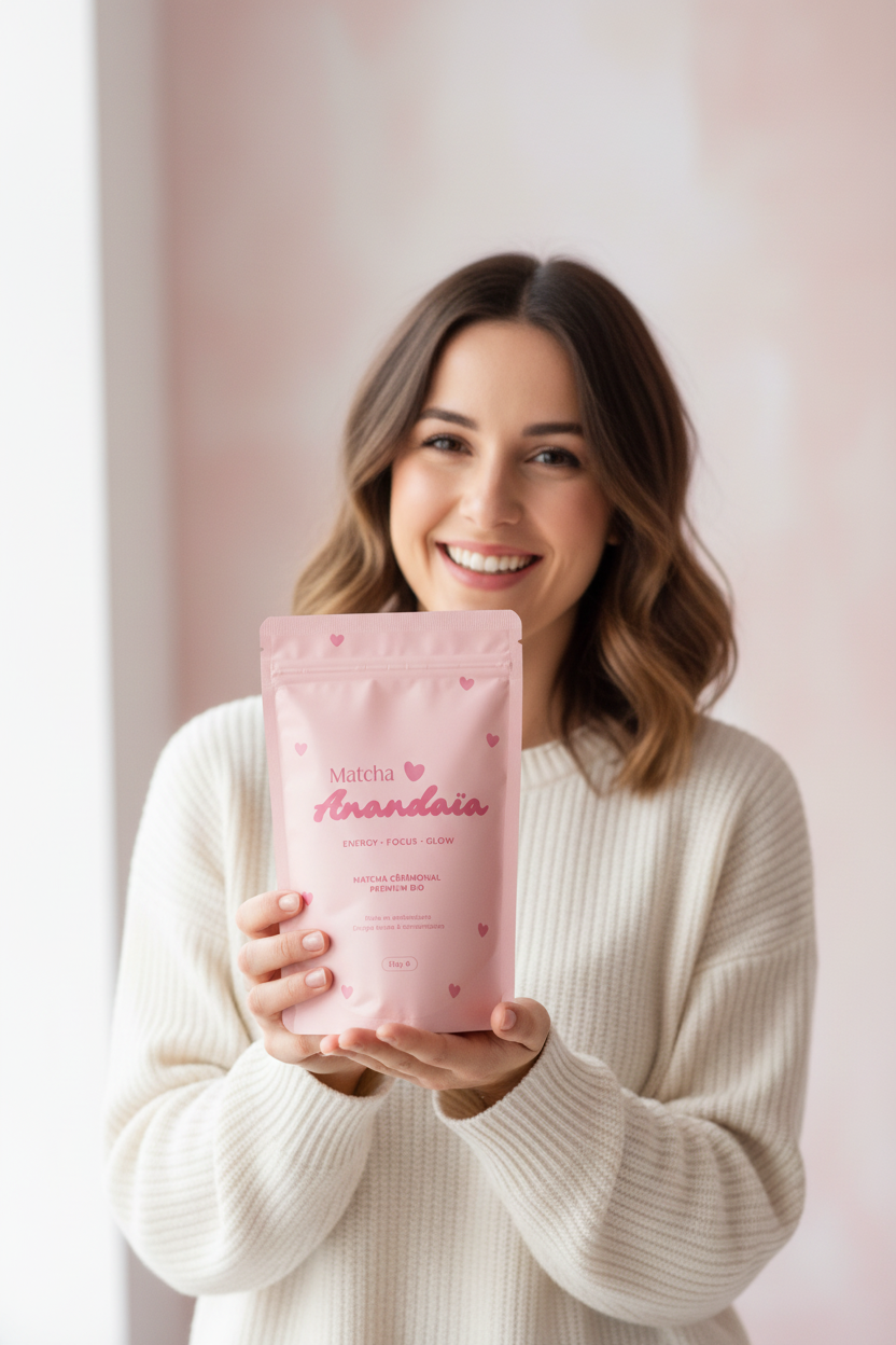 Dame tenant le sachet Anandaia